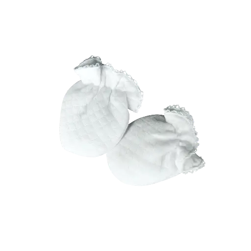 [550368] Living Nature | Antikrabwantjes Lux Losange Wit 0-3m