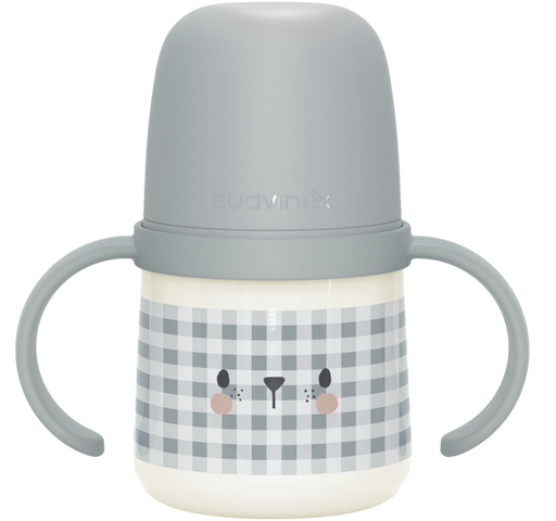 [550509] Suavinex |  NIGHT & DAY - EERSTE FLES MET HANDVATTEN +6M 150ML - Beer