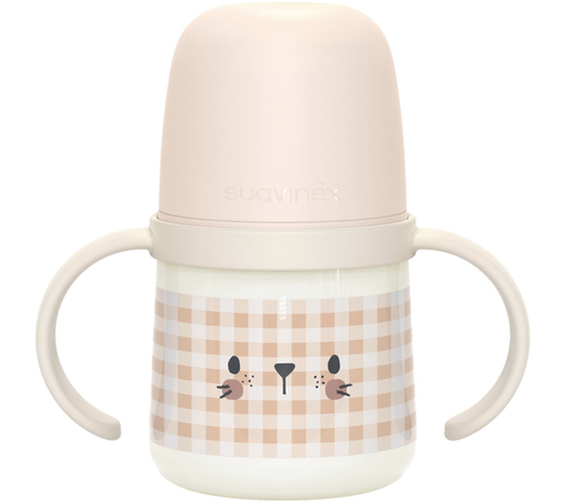 [550511] Suavinex | Drinkfles Night & Day Konijn Eerste Fles Met Handvaten  150ml +6M