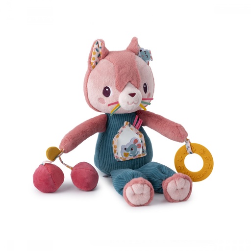 [550825] Lilliputiens | Activiteitenknuffel Jeanne Multi-Activiteitenkat Textiel