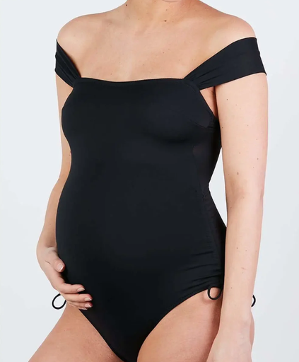Cache Coeur | Badpak Toscane Maternity Swimwear Zwart