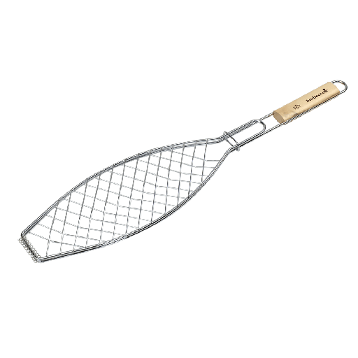 [551002] Barbecook | Visgrill Uit Chroom En Hout 66x14cm  
