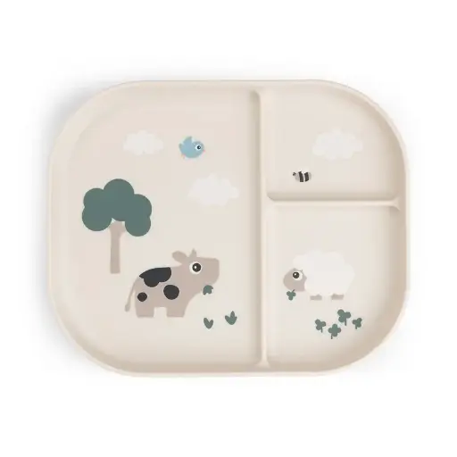 [551266] Done by Deer | Plat Bord Tiny Farm Met Vakverdeling Sand