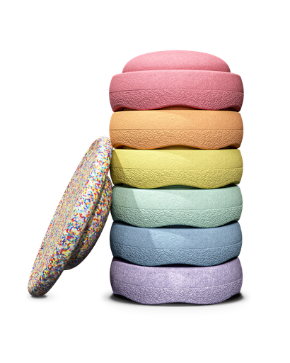 [551295] Stapelstein | Stapelstenen Special Super Confetti Pastel Set 7