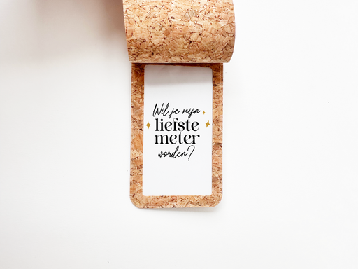 [551307] Minimou | Bagagelabel 'Wil jij mijn liefst Meter worden?' 