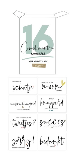 [551375] Mail-Box | Wenskaart Minibox Complimenten Kaartjes Volwassenen