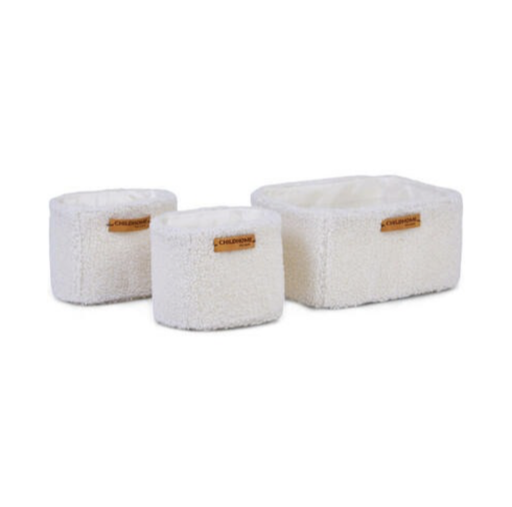 [551495] Childhome | Hangmandjes Teddy Off White 3-pack
