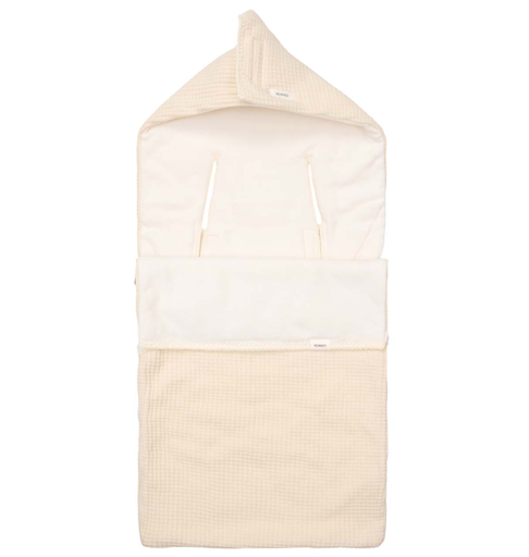 [551531] Koeka | Voetenzak Malaga 0+ 3/5punts Katoen/Fleece Warm White 0-6M