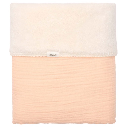 [551573] Koeka | Deken Wieg Faro Teddy Peach 75x100cm