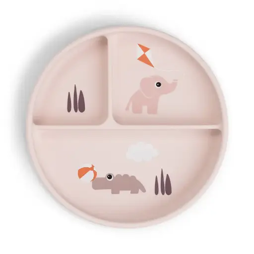 [551640] Done By Deer | Plat Bord Playground Stick&Stay Met Vakverdeling Roze