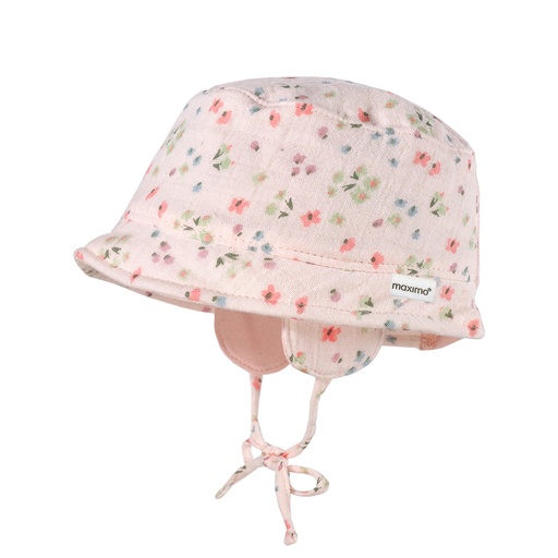 Maximo | Muts Zonnehoedje Roze aop Bloemen 