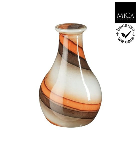 [551703] Mica | Vaas Lomar Recycled Glas Bruin H31cm