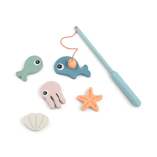 [551716] Done By Deer | Badspeelgoed Sea Friends Fishing Toy