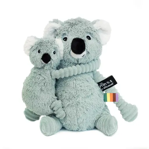 [552016] Les Ptipotos | Knuffel Pluche Trankilou The Koala Mama & Baby Mint