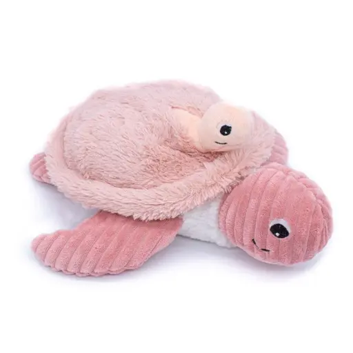 [552018] Les Ptipotos | Pluche Knuffel Sauvenou Turtle Mama & Baby Rose