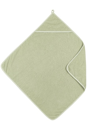 [552105] Meyco | Badcape Popcorn Soft Olive Badstof 75x75cm
