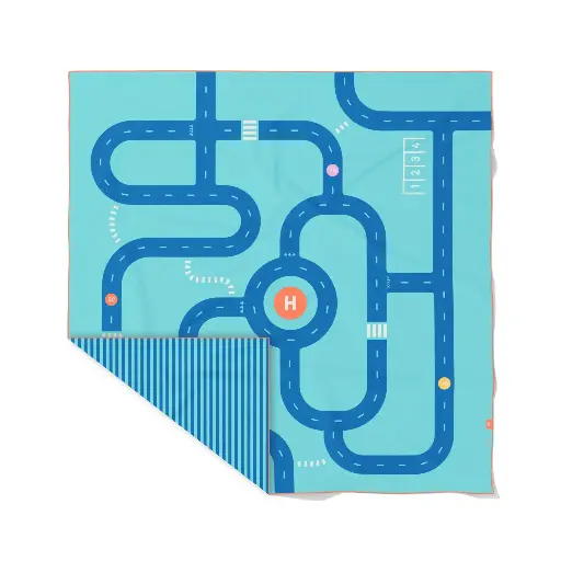 [552589] Quut | Strandhanddoek Playtowel Road ( 180cm x 180cm )