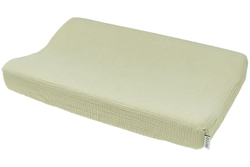 [552663] Meyco | Waskussenhoes Pre-Washed Hydrofiel Soft Olive 50x70cm