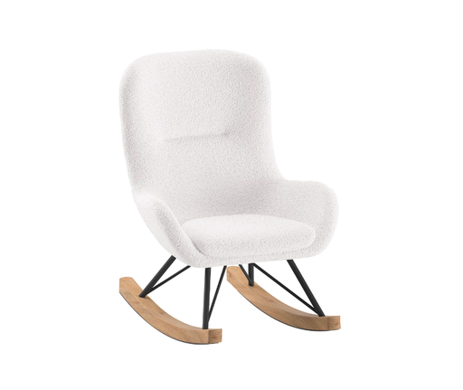 [552765] Jaxx | Schommelstoel Rocky Mini Wit Boucle