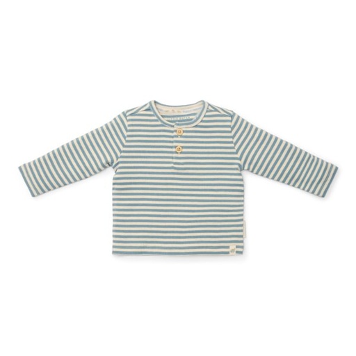 Little Dutch | T-shirt Boys Stone Blue Stripe 