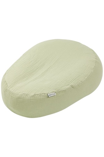 [553273] Meyco | Hoes vr Positioneringskussen Pre-Washed Hydrofiel Relax Cover Soft Olive Groen 