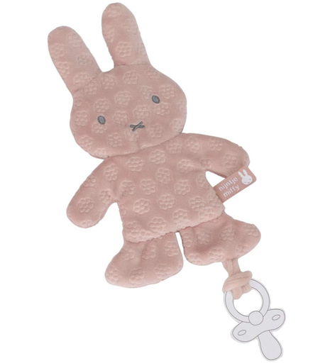 [553441] Nijntje | Fopspeendoekje Miffy Pink Flower Cuddle Cloth Roze 