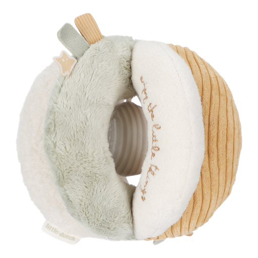 [553476] Little Dutch | Bal Newborn Naturals Grijpbal Textiel