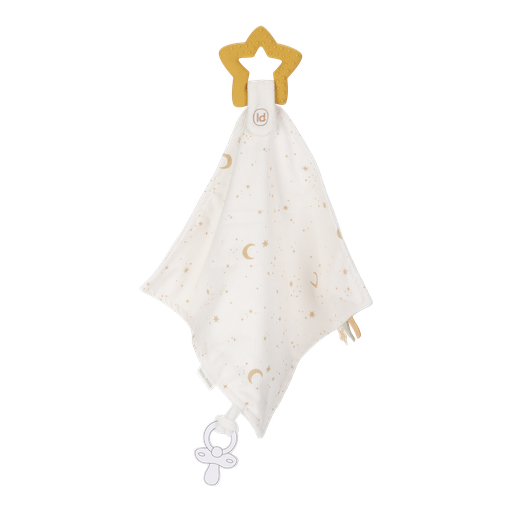 [553482] Little Dutch | Knuffeldoek met Bijtring Newborn Naturals Cuddle Cloth with Teething Ring 