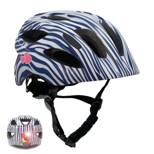 [553516] Crazy Safety | Fietshelm Stribes Bicycle Helmet Dark Blue