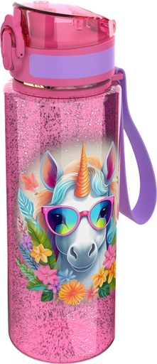 [553635] Lunch Buddies | Drinkfles Unicorn Flower Sportfles Roze 600ml