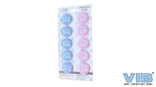 [553862] VIB | Button Gender Reveal Team Boy/Girl
