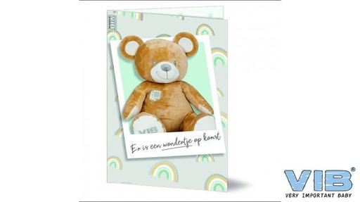 [553875] VIB | Wenskaart Er is een Wondertje op Komst Beer