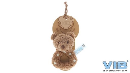 [553922] VIB | Rammelaar Teddy Ringrammelaar Chocolate