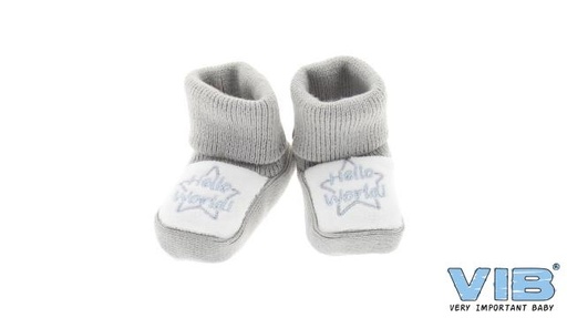 [553946] VIB | Schoenen Slofjes Hello World Grijs 0-3M