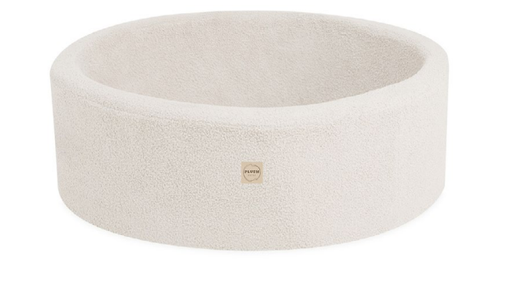 [553973] Plush Nest | Ballenbad Cream Lamb Rond 200 Ballen Gold/ Pearl/Transparent 90x30
