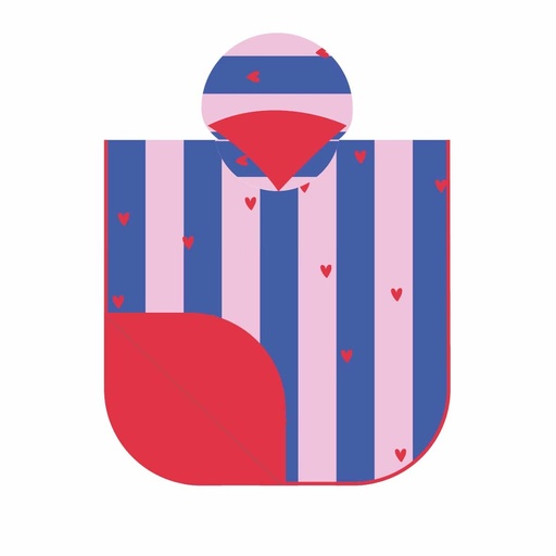 [554051] Quut | Beach Poncho - Cherry