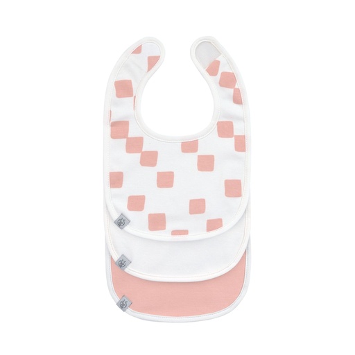 [554310] Laessig | Slabbetje Newborn Happy Fruits Peach Velcrosluiting 3-pack