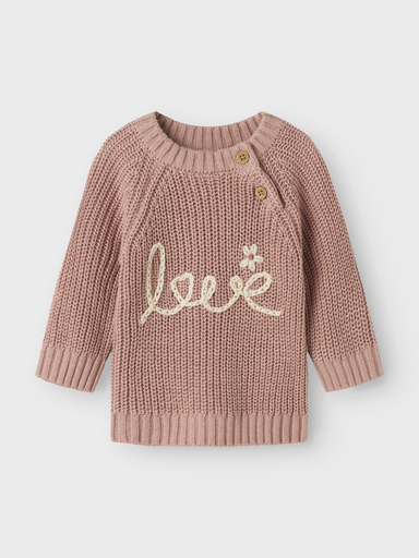Lil'Atelier | Pull Girls Nbfemlen Emb Ls Knit Misty Rose