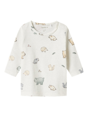 Name it | T-shirt Uni Nbnluma Ls Top Cloud Dancer