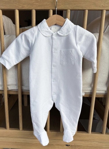 Living Nature | Pyjama Coralie Katoen Broderie Wit