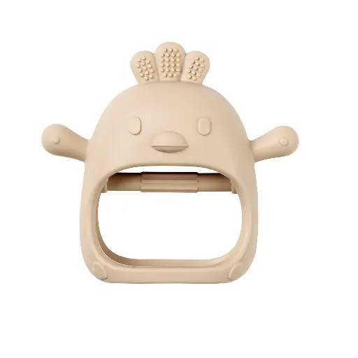 [555614] Nattou | Bijtring Silicone Bijthandschoen Klei 11,5cm