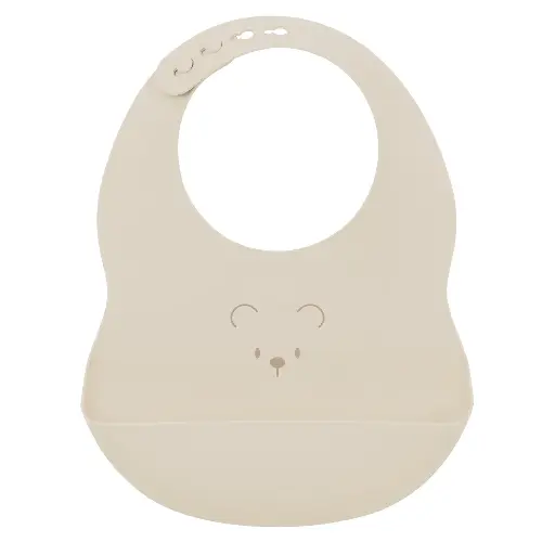 [555626] Nattou | Slabbetje Silicon Beer Klei 21cm