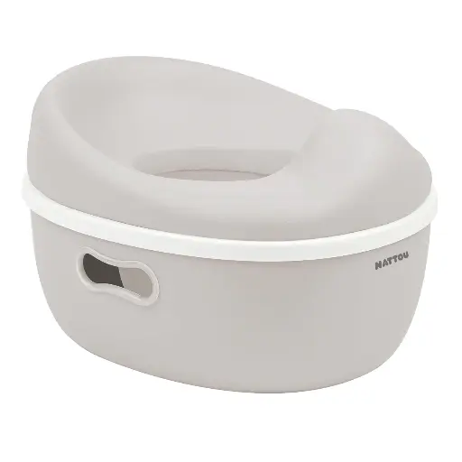 [555665] Nattou | Wc-potje Potty 3in1 Clay Wc-potje/Wc-verkleiner/Opstapje Ecru