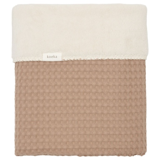 [480487] Koeka | Deken Oslo Wafel/Teddy Caffe/Pebble 100x150cm