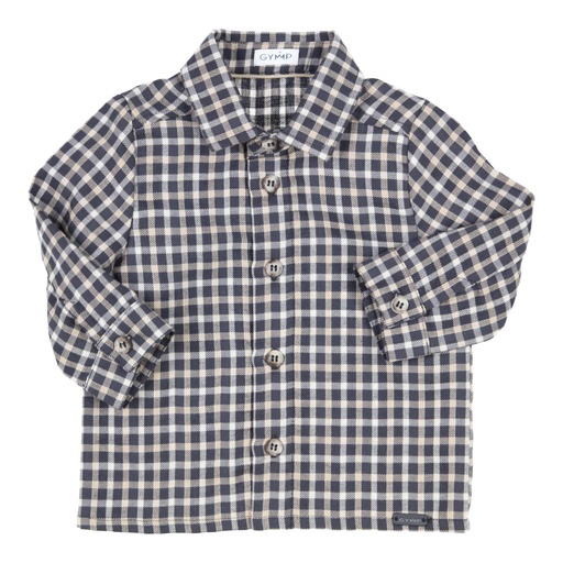 Gymp | Hemd Boys Shirt Ronald Black/Beige