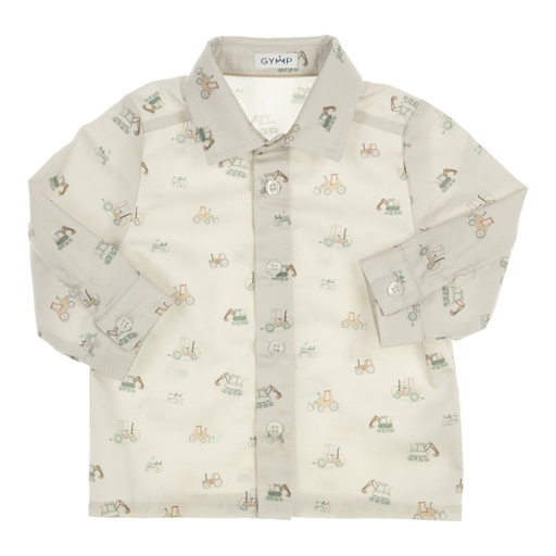 Gymp | Hemd Boys Shirt John Grey-Green
