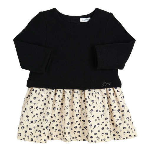 Gymp | Jurk Girls Dress Dina Black/Ecru