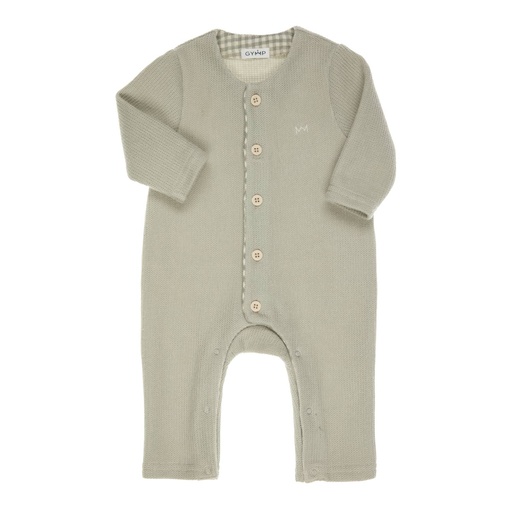 Gymp | Kruippak Boys Creepersuit Renzo Pale Green