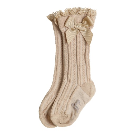 Gymp | Kniekousen Girls Knee Socks Kite Beige