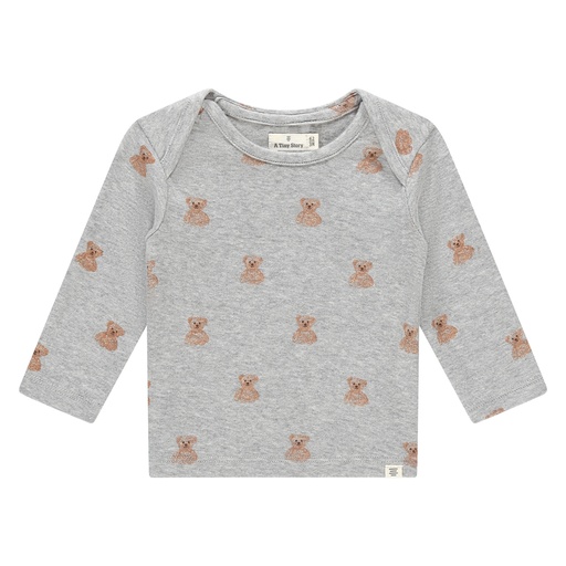 A Tiny Story | T-shirt Baby T-shirt Longsleeve Light Grey Melange